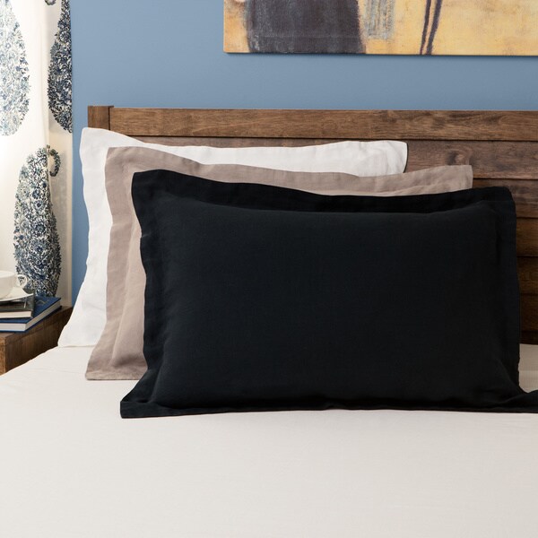 Julia M Fuller Vintage Washed Belgian Linen Sham (Set of 2)