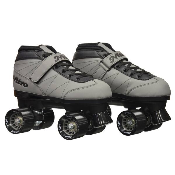 Epic Nitro Turbo Grey Quad Speed Roller Skates Overstock