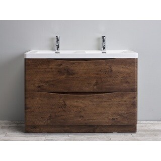 Eviva Smile 48" Rosewood Vanity Set Double Sink