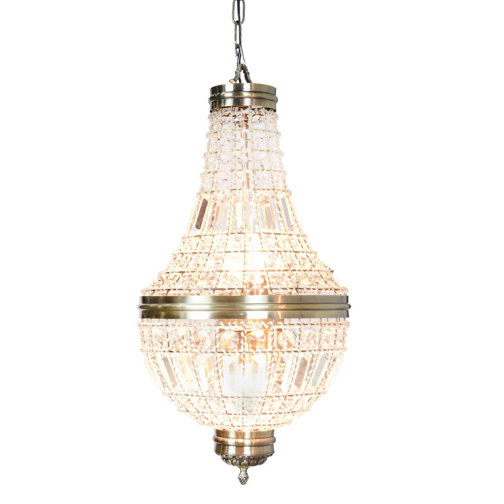 Diana 27-inch Empire Crystal Chandelier by Kosas Home