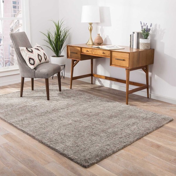 Shop Kensington Handmade Solid Gray/ Taupe Area Rug (9' X 12') 8'10
