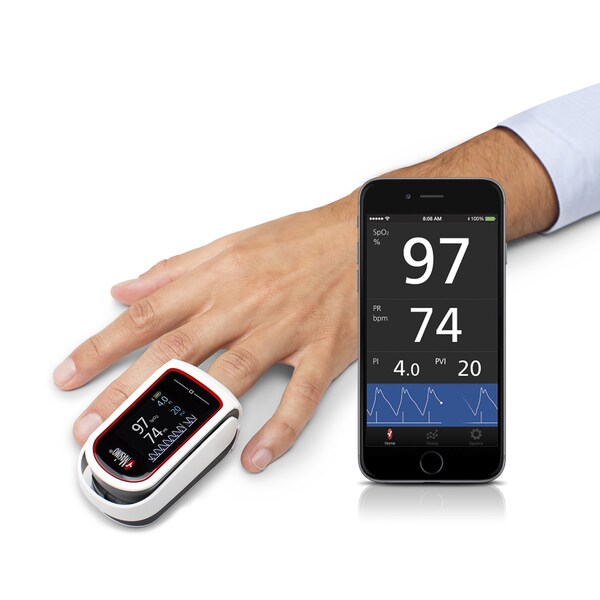 Masimo MightySat Fingertip Pulse Oximeter with Bluetooth and Pleth