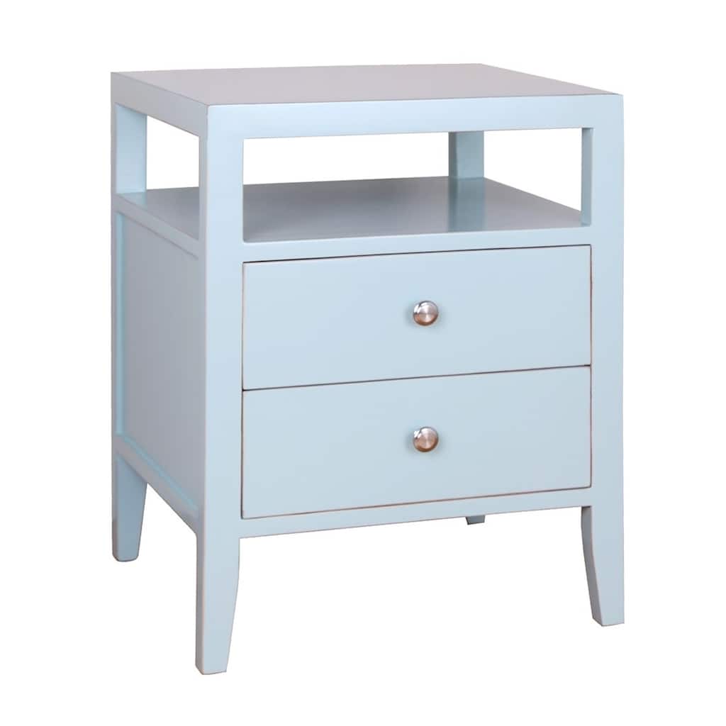 Porthos Home Hana 2 Drawer Lacquer End Table