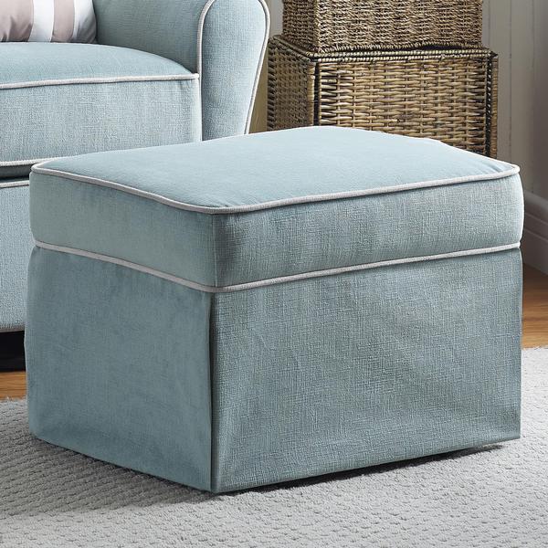 Baby Relax Aqua Blue Gliding Ottoman Free Shipping Today Overstock