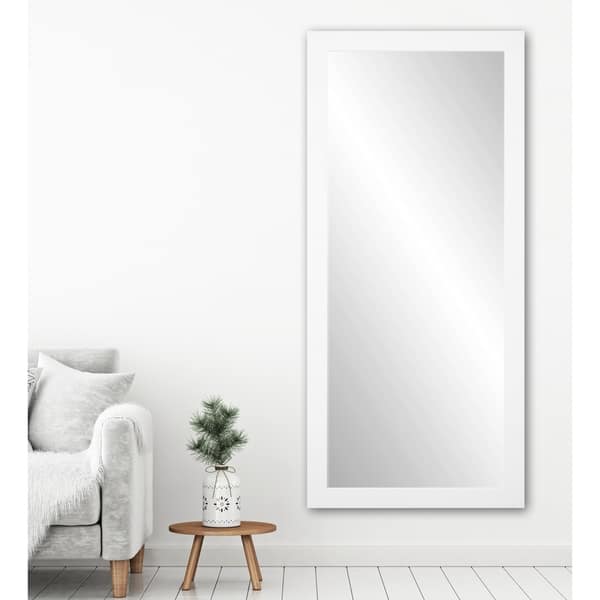 Brandtworks Usa White 32 X 71 Inch Floor Mirror Overstock 10952847