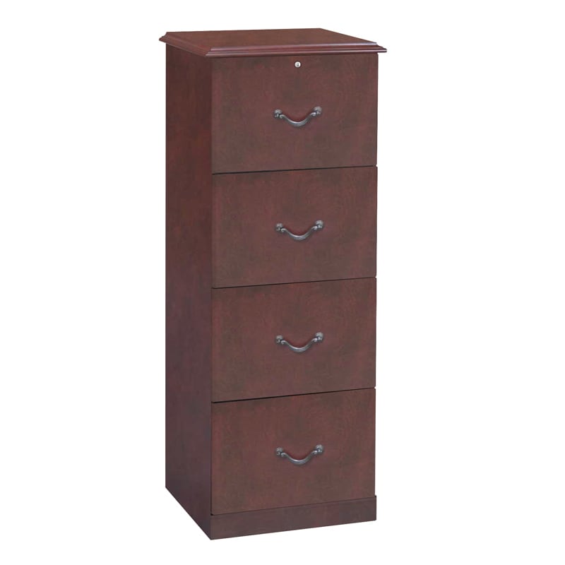 Shop Copper Grove Mctaggart 4 Drawer Cherry Vertical File Free