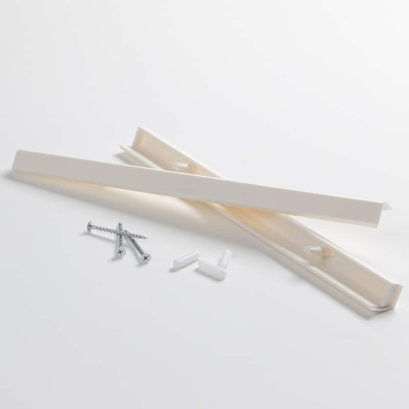 34 Piece Slatwall Panel, Cabinet, Hook, Bin, Shelf and Workstation Storage Set - White Slat Wall/Silver Cabinet