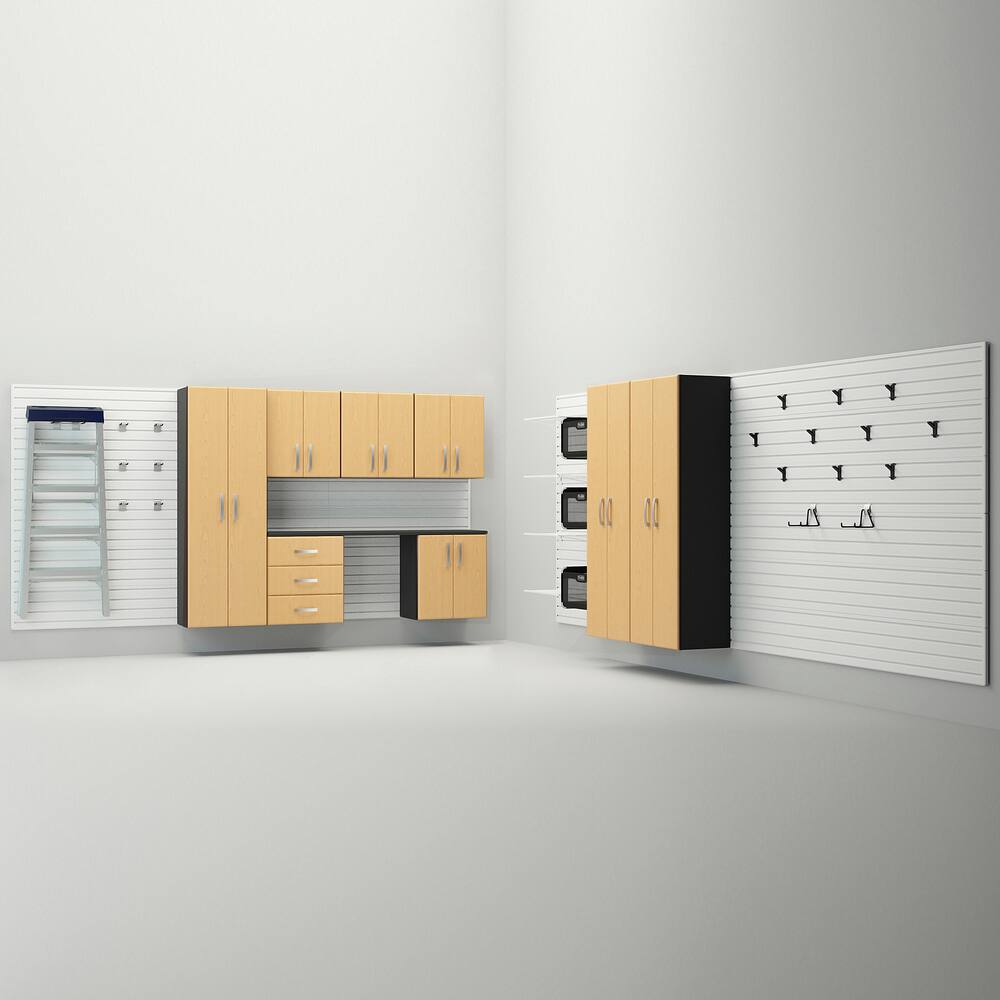 Flow Wall Brown 13-piece Deluxe Cabinet Set