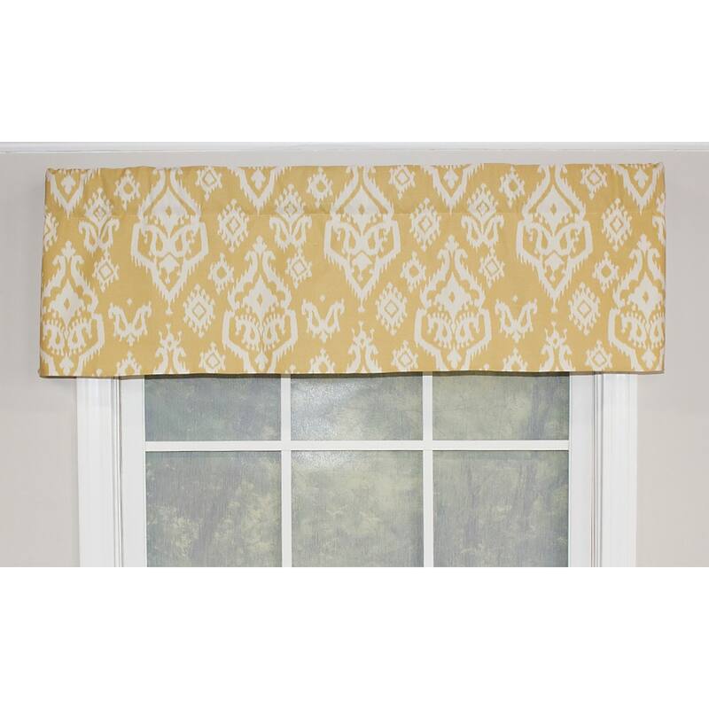 RLF Home Raji Straight Window Valance - Saffron
