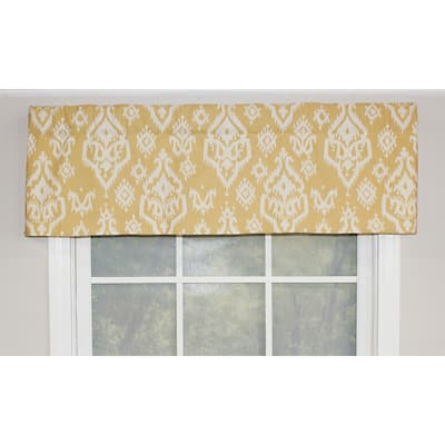 RLF Home Raji Straight Window Valance - Saffron