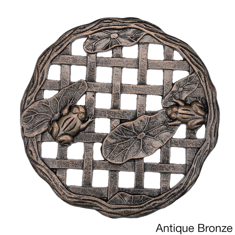Cast Aluminum Frog Stepping Stone