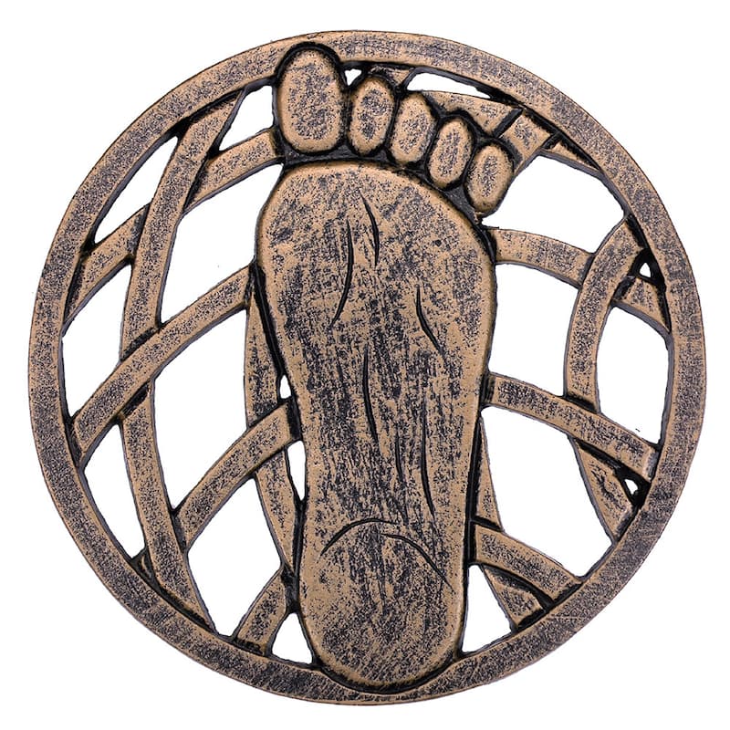 Cast Aluminum Left and Right Foot Stepping Stone - Right Foot