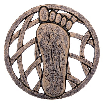 Cast Aluminum Left and Right Foot Stepping Stone