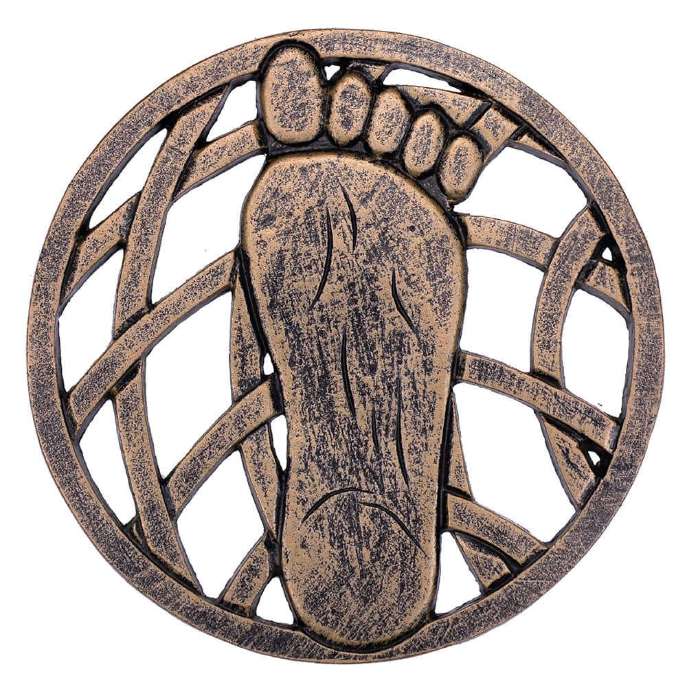 Cast Aluminum Left and Right Foot Stepping Stone