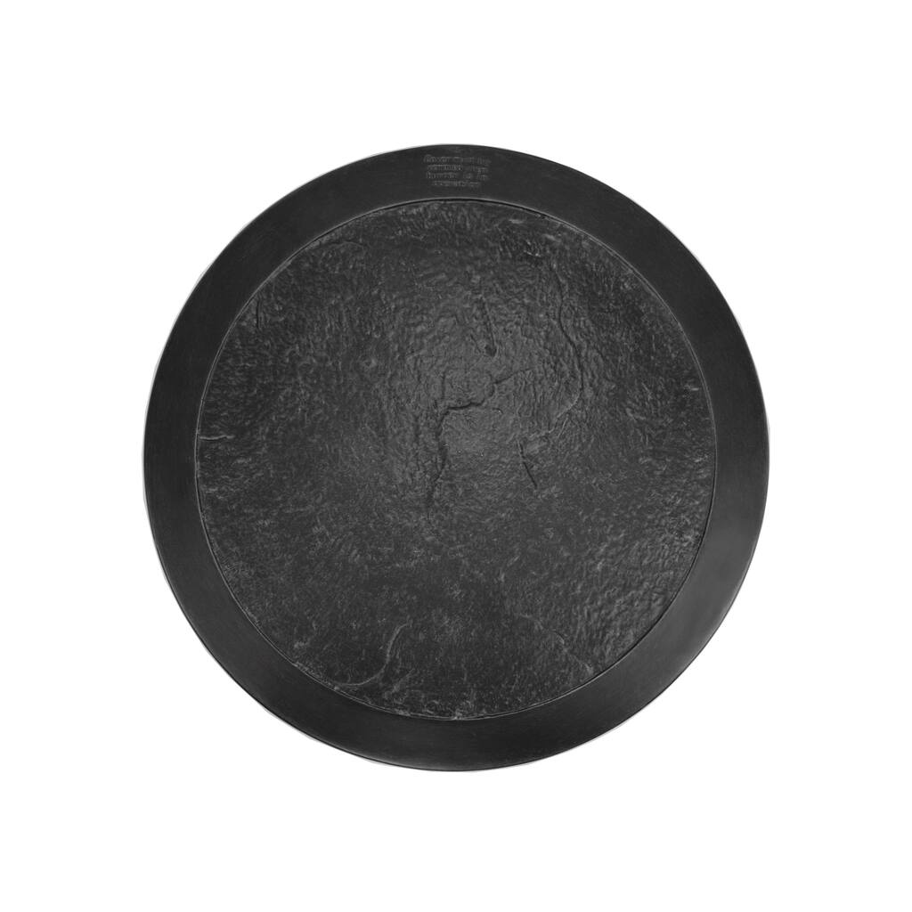 Aluminum Lazy Susan Cover for Round Propane Gas Firepit Tables or Patio Dining Tables