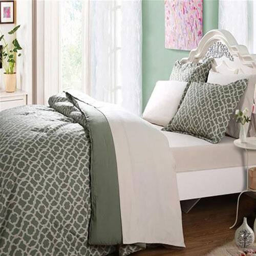 Affluence Green Bed-in-a-Bag Comforter Set