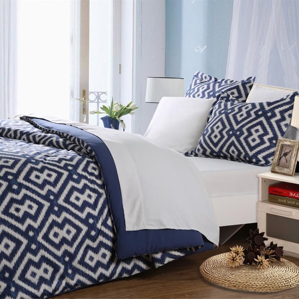 Affluence Blue Bed-in-a-Bag Comforter Set