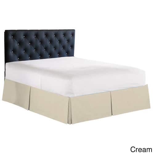 Porch & Den Perrine Pleated 14-inch Drop Bed Skirt