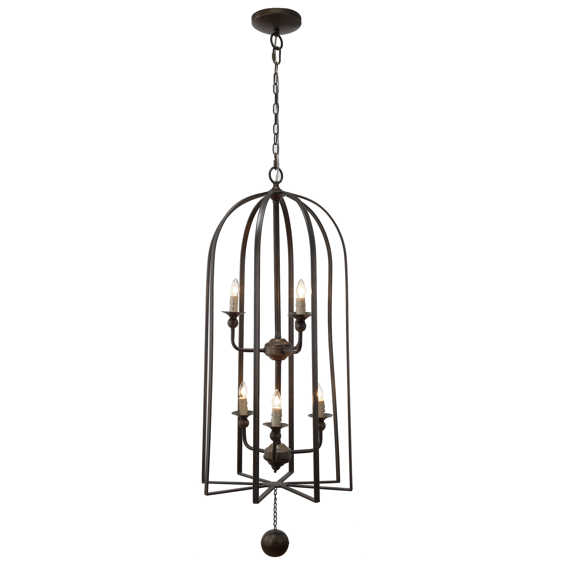Barbuda Black Iron Chandelier (Iron Chandelier) - Chandeliers For Bedrooms by Overstock.com