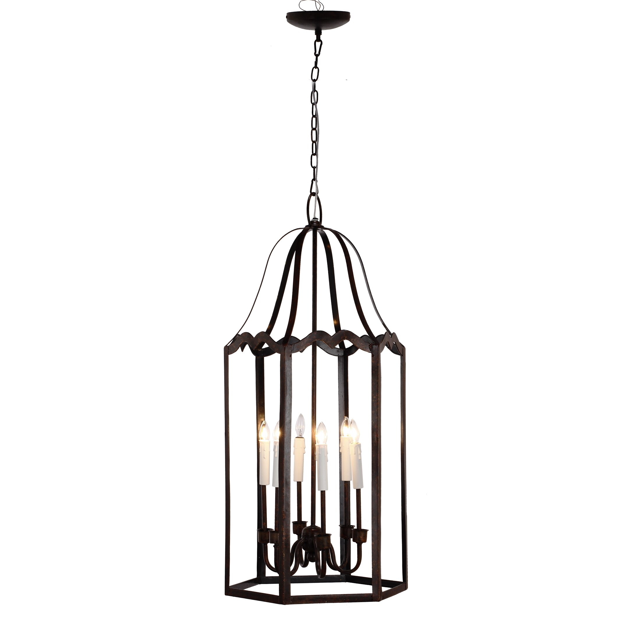 Andover Black Metal Chandelier (Black Metal Chandelie) - Chandeliers For Bedrooms by Overstock.com