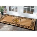 nuLOOM Estate Monogrammed Letter Welcome Door Mat (2'6 x 4')