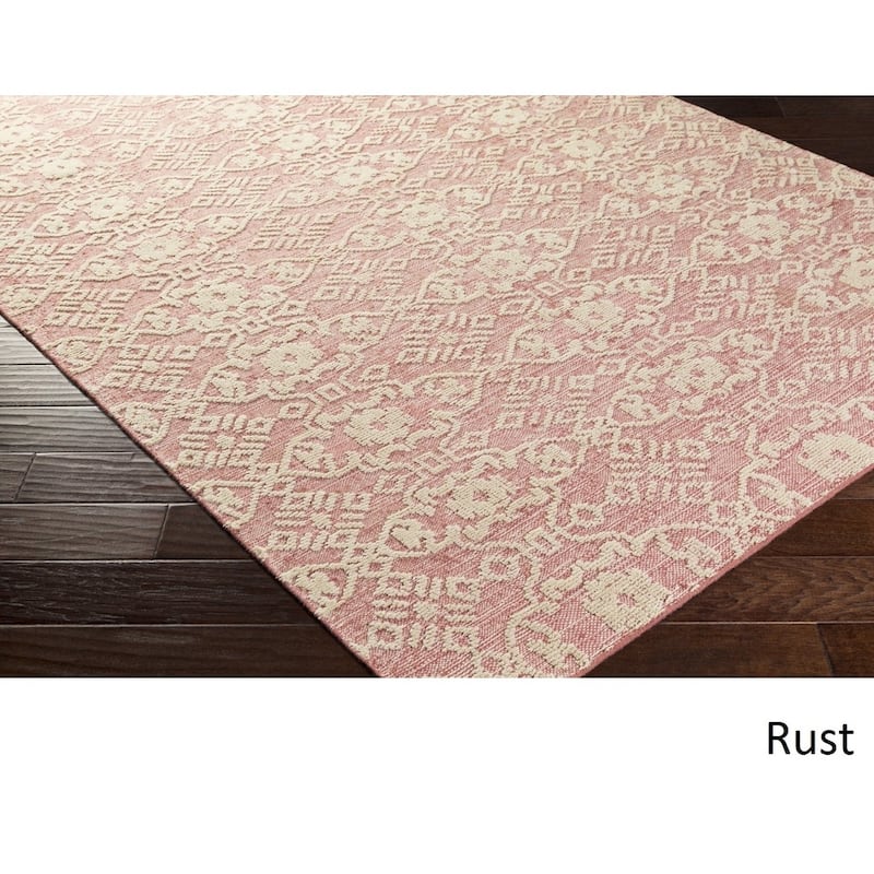 Hand-Knotted Forbach Wool/Cotton Area Rug