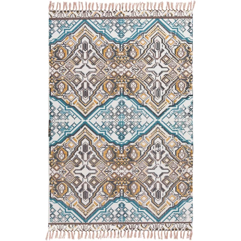 Hand-Woven Even Cotton Area Rug - 4' x 6' - 4' x 6'