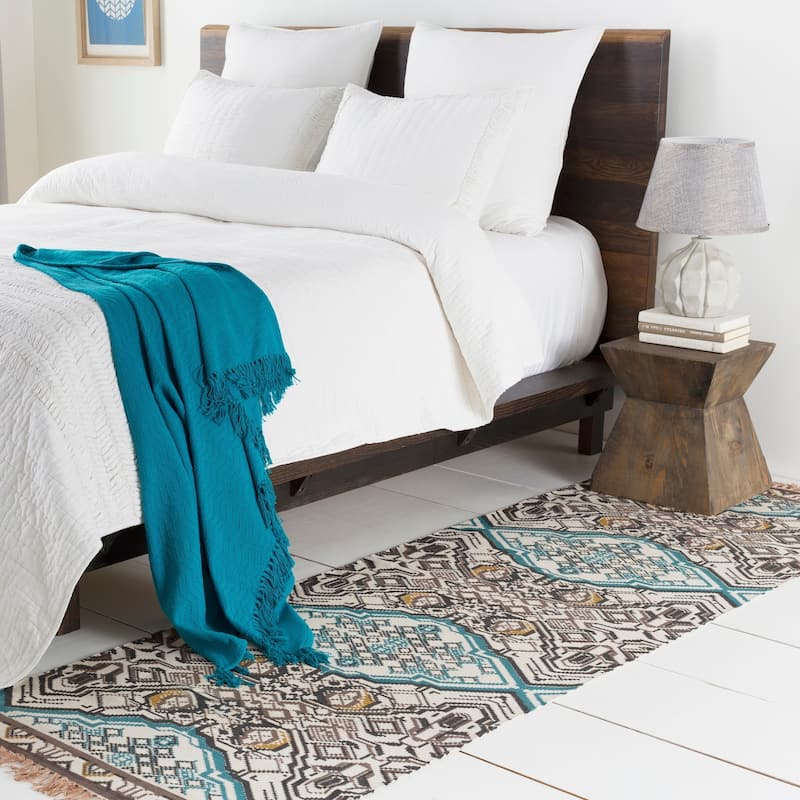 Hand-Woven Even Cotton Area Rug - 4' x 6' - 4' x 6'