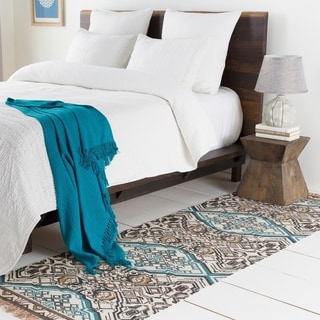 Hand-Woven Even Cotton Area Rug - 2'6" x 8' Runner - 2' 6" x 8'