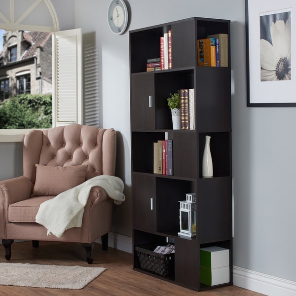 furniture of america kallio contemporary espresso open bookshelf furniture of america kallio contemporary espresso open bookshelf