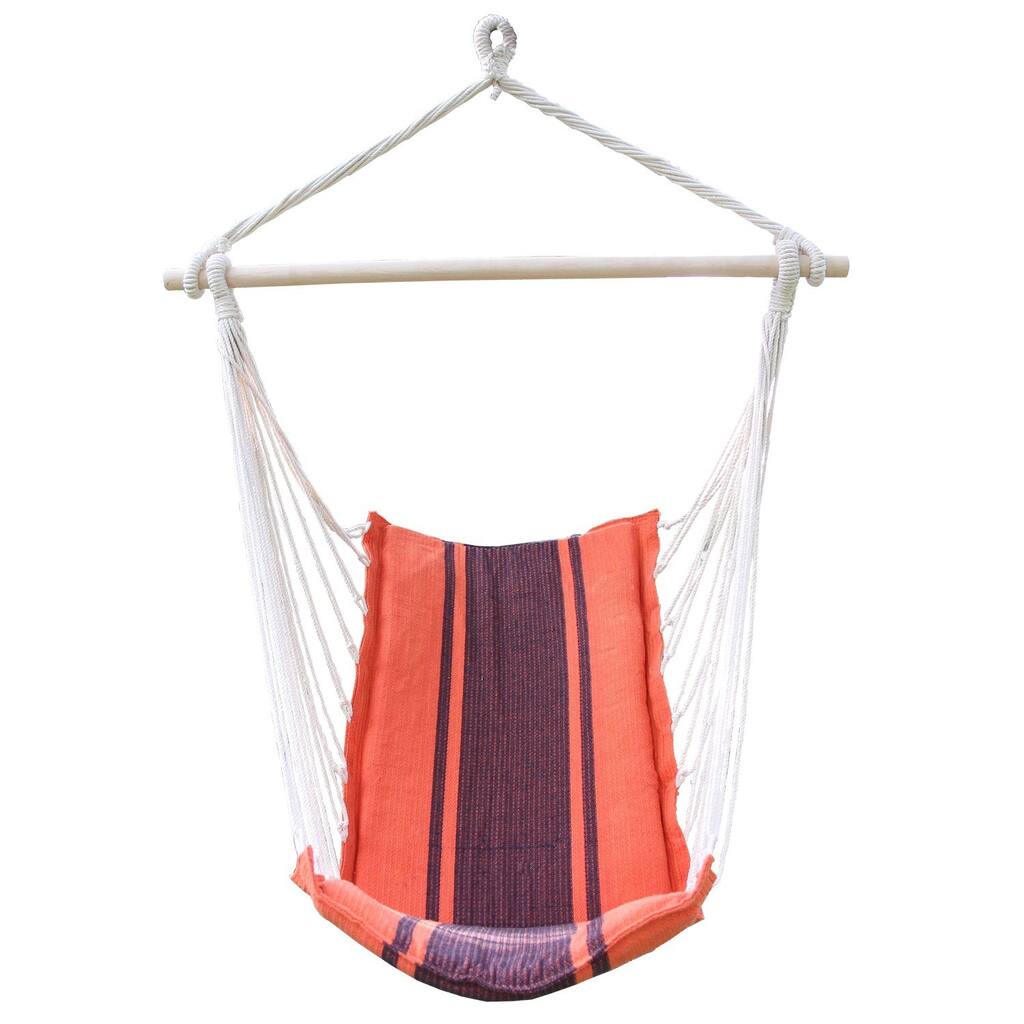 Adeco Deluxe Style Cotton Fabric Hanging Chair