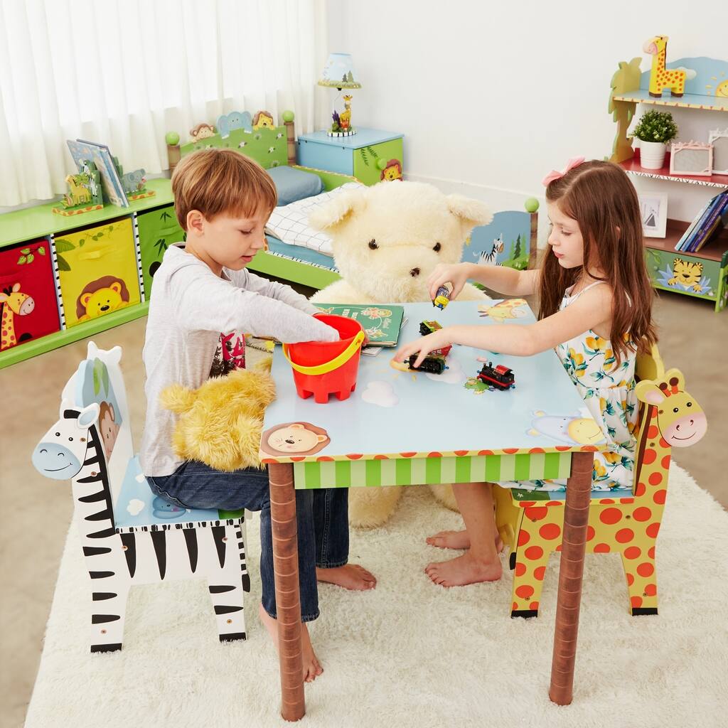 Fantasy Fields - Sunny Safari Table and Chairs (Set of 2)