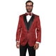 Statement Men's Wool Bellagio Red 3-piece Tuxedo Suit