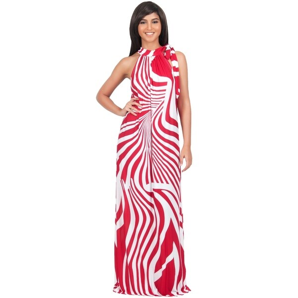 pink zebra print maxi dress