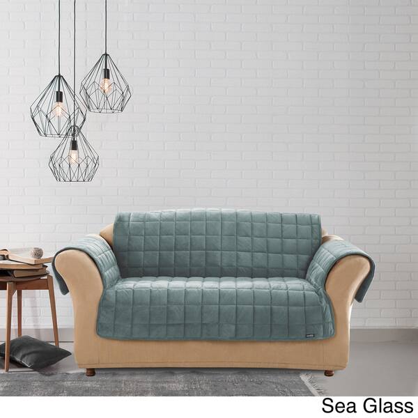 Shop Sure Fit Microfiber Non Slip Loveseat Pet Cover Furniture
