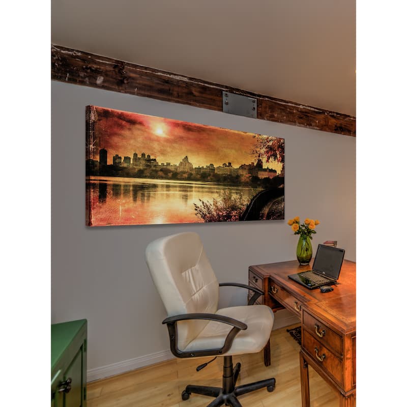 Marmont Hill - Sunset In the Park by James Painting Print on Canvas - Multi-Color