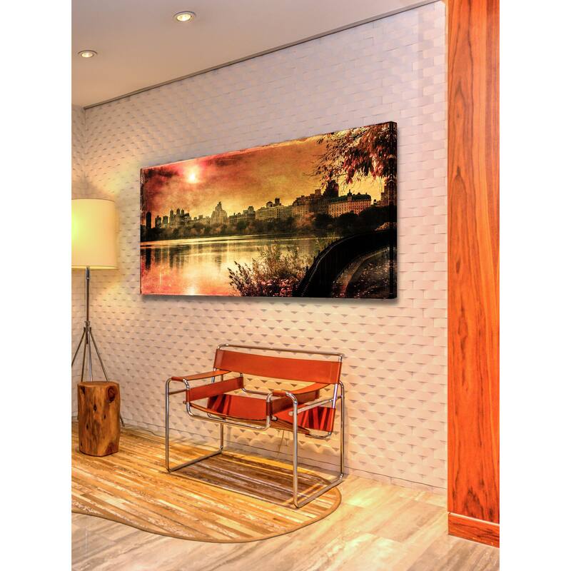 Marmont Hill - Sunset In the Park by James Painting Print on Canvas - Multi-Color