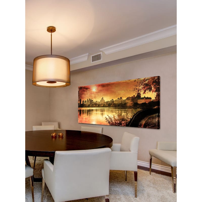 Marmont Hill - Sunset In the Park by James Painting Print on Canvas - Multi-Color