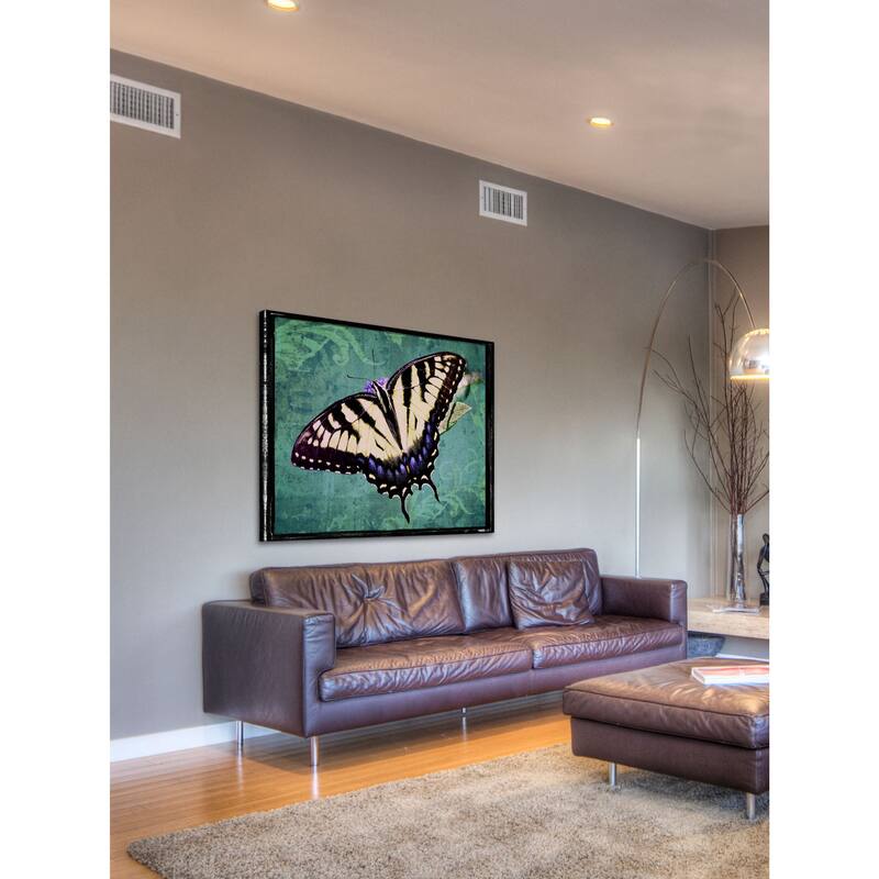 Marmont Hill - Sparkling Tiger Swallowtail by Robertson Painting Print on Canvas - Multi-Color