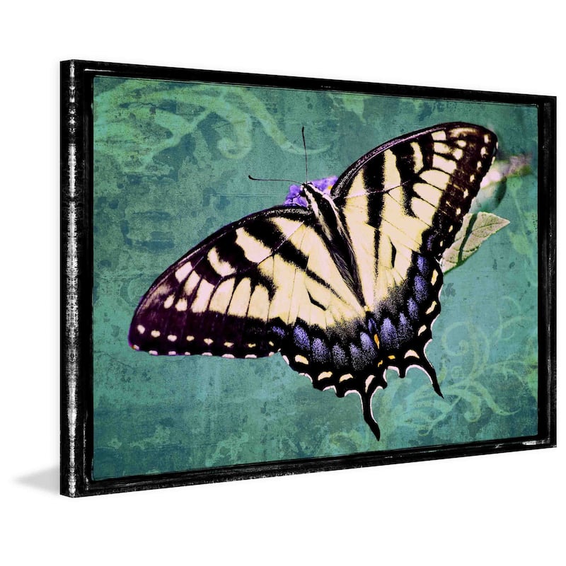 Marmont Hill - Sparkling Tiger Swallowtail by Robertson Painting Print on Canvas - Multi-Color