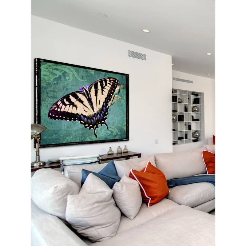 Marmont Hill - Sparkling Tiger Swallowtail by Robertson Painting Print on Canvas - Multi-Color