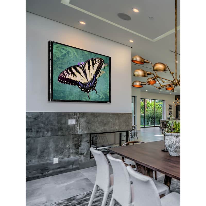 Marmont Hill - Sparkling Tiger Swallowtail by Robertson Painting Print on Canvas - Multi-Color