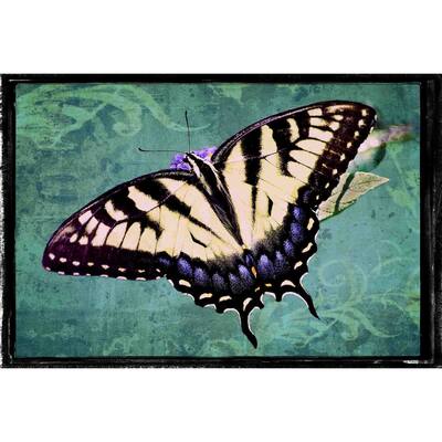 Marmont Hill - Sparkling Tiger Swallowtail by Robertson Painting Print on Canvas - Multi-Color