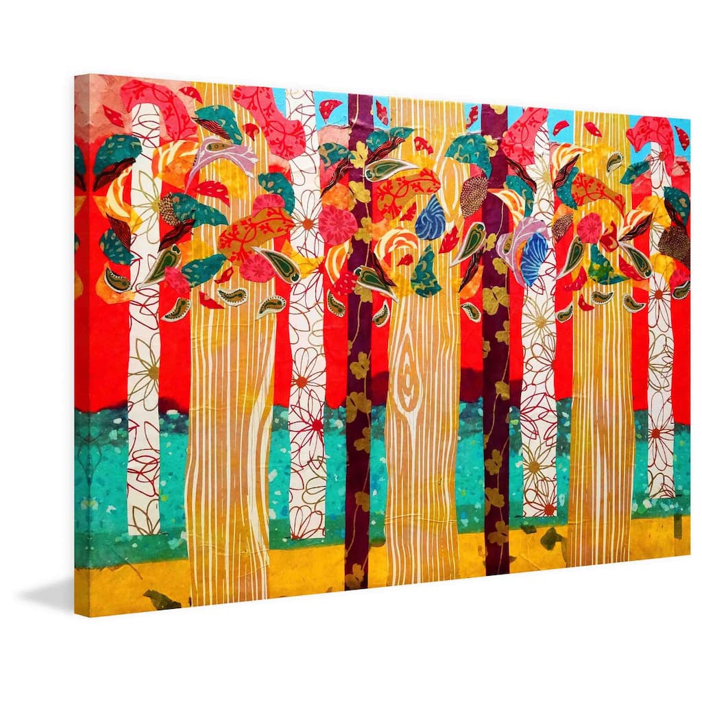 Marmont Hill - Auburn Forest by Lisa Mee Painting Print on Canvas - Multi-Color
