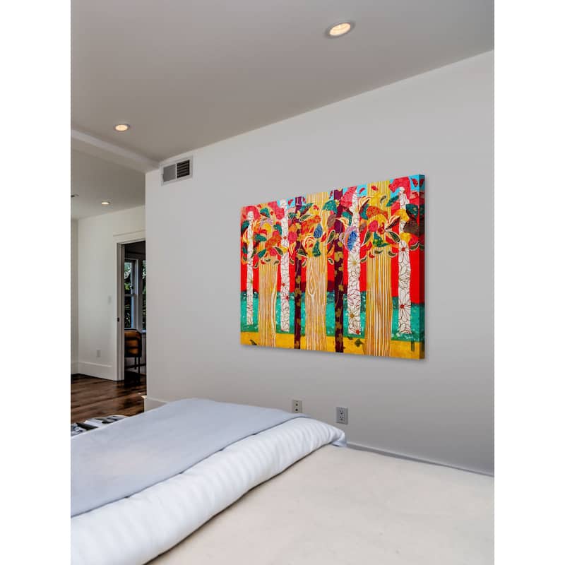Marmont Hill - Auburn Forest by Lisa Mee Painting Print on Canvas - Multi-Color