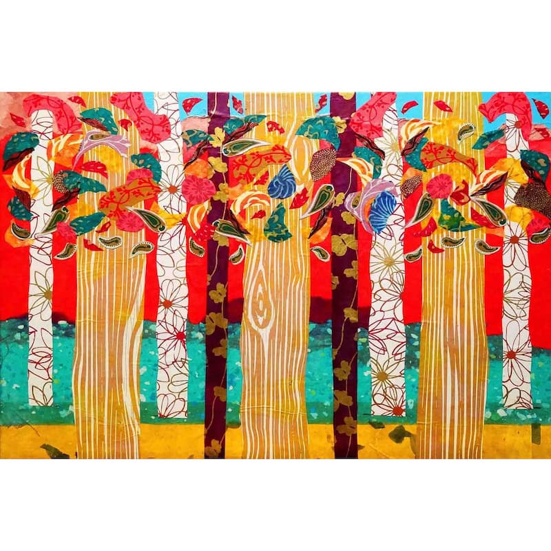 Marmont Hill - Auburn Forest by Lisa Mee Painting Print on Canvas - Multi-Color