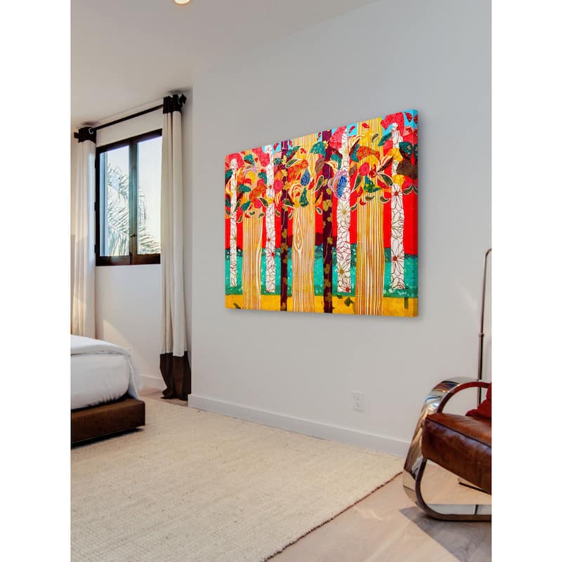Marmont Hill - Auburn Forest by Lisa Mee Painting Print on Canvas - Multi-Color