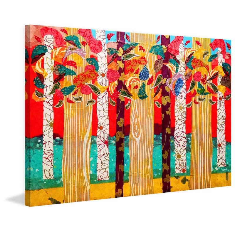 Marmont Hill - Auburn Forest by Lisa Mee Painting Print on Canvas - Multi-Color