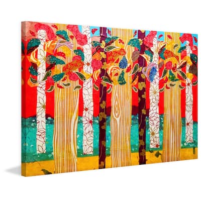 Marmont Hill - Auburn Forest by Lisa Mee Painting Print on Canvas - Multi-Color