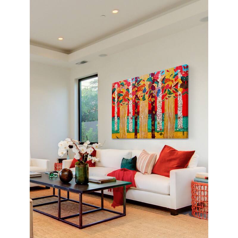 Marmont Hill - Auburn Forest by Lisa Mee Painting Print on Canvas - Multi-Color